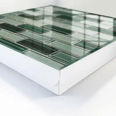 Groene wanddecoratie met modern design