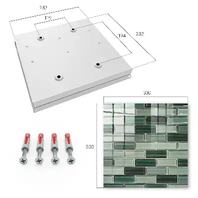 Groene wanddecoratie met modern design