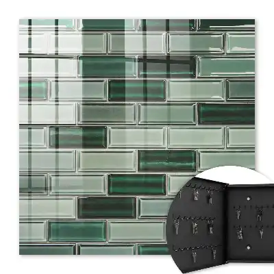 Groene wanddecoratie met modern design