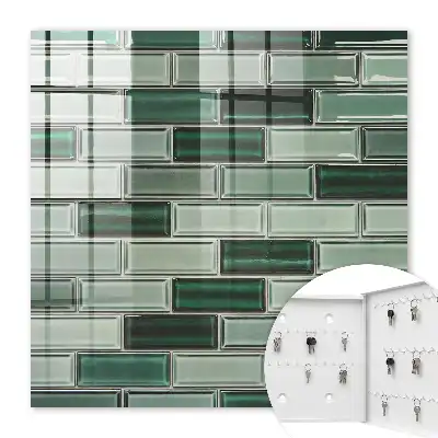 Groene wanddecoratie met modern design