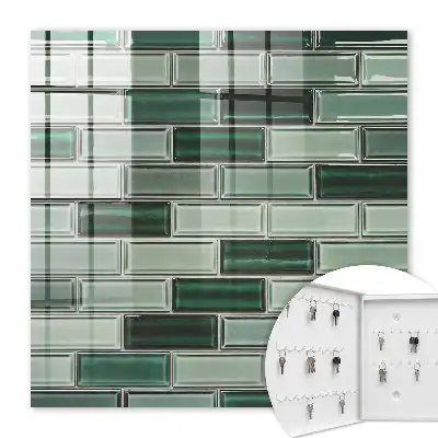 Groene wanddecoratie met modern design