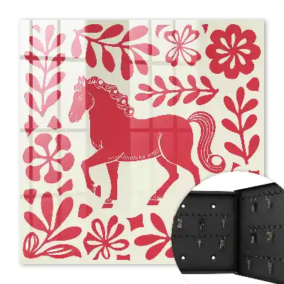 Volksillustratie met paardenmotief