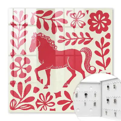 Volksillustratie met paardenmotief