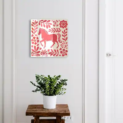 Volksillustratie met paardenmotief