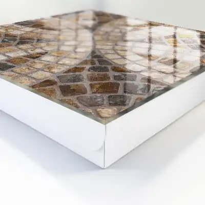 Stijlvol mozaïek in beige en grijs