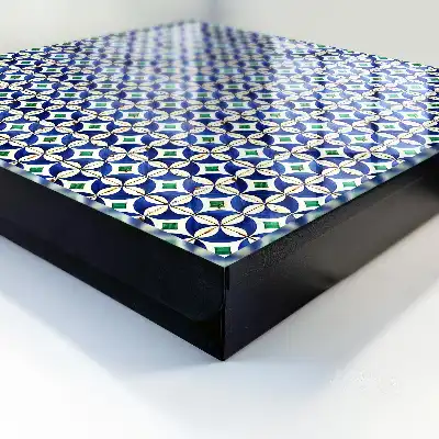 Geometrische abstractie in harmonieuze kleuren
