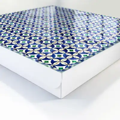 Geometrische abstractie in harmonieuze kleuren