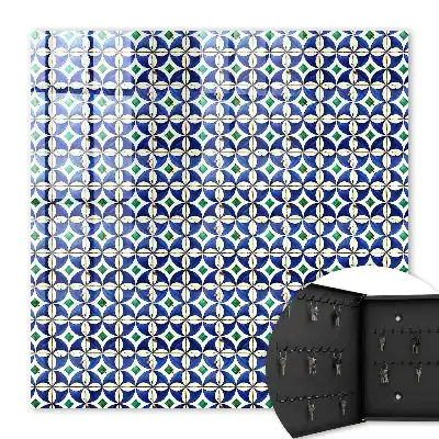 Geometrische abstractie in harmonieuze kleuren