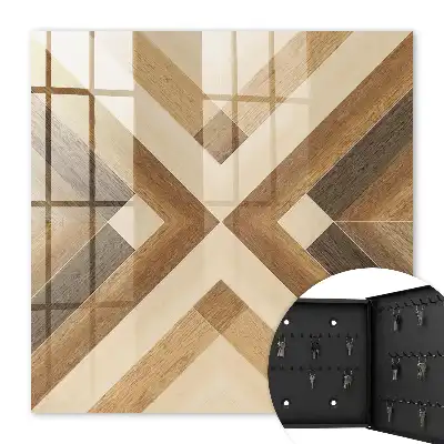 Houten decoratie in bruin en beige