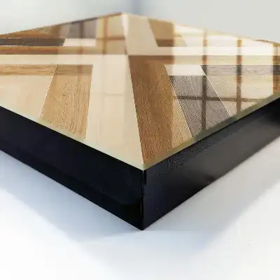 Houten decoratie in bruin en beige
