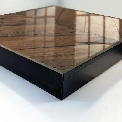 Elegante houten visgraatvloer