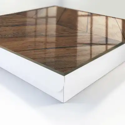 Elegante houten visgraatvloer