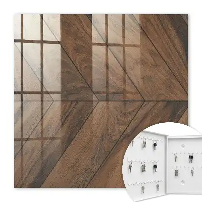 Elegante houten visgraatvloer