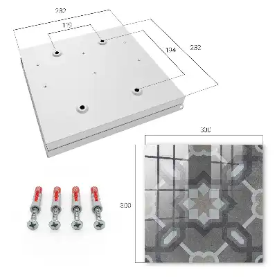 Geometrische wanddecoratie met symmetrisch design
