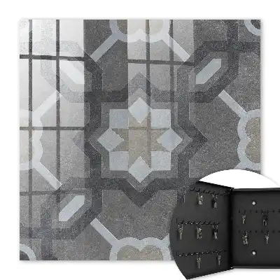 Geometrische wanddecoratie met symmetrisch design