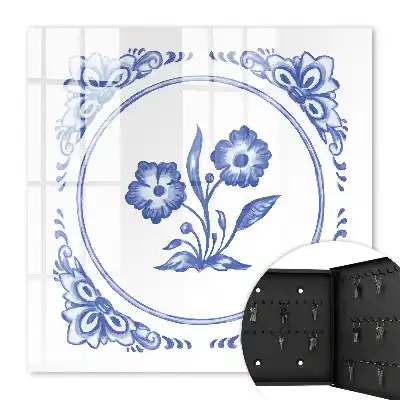 Blauwe bloemen in verschillende tinten
