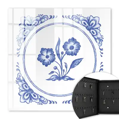 Blauwe bloemen in verschillende tinten