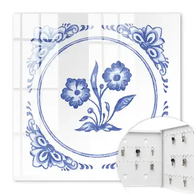 Blauwe bloemen in verschillende tinten