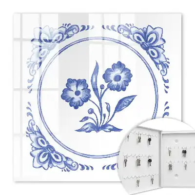 Blauwe bloemen in verschillende tinten