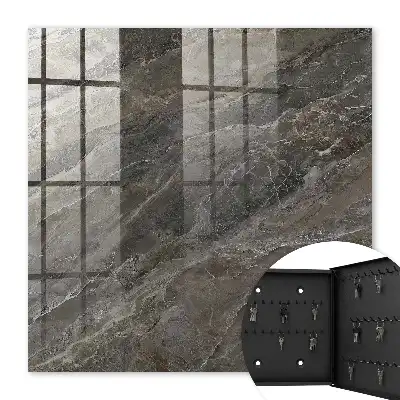 Behang met marmerstructuur in grijstinten