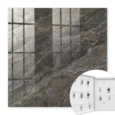 Behang met marmerstructuur in grijstinten