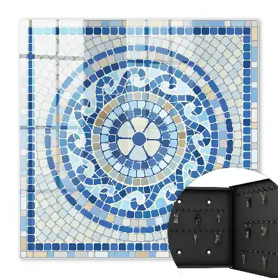Geometrisch mozaïek in beigetinten