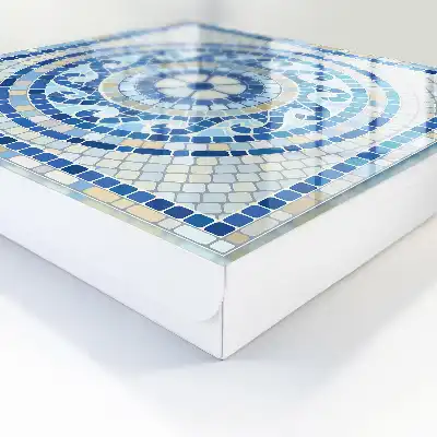 Geometrisch mozaïek in beigetinten