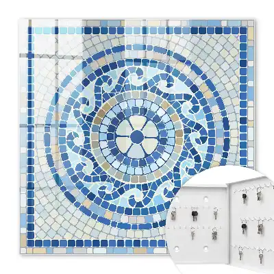 Geometrisch mozaïek in beigetinten