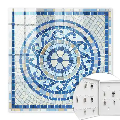 Geometrisch mozaïek in beigetinten