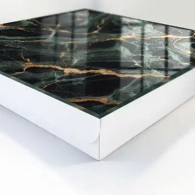 Marmeren decoratieobject met dynamische lijnen