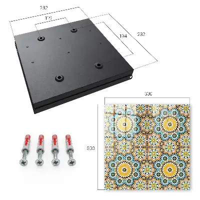 Geometrische mozaïek met patronen