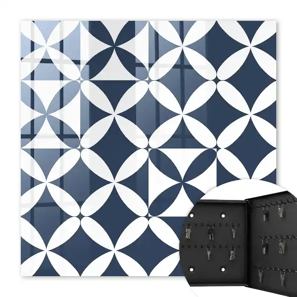Geometrische wanddecoratie met contrasterend design