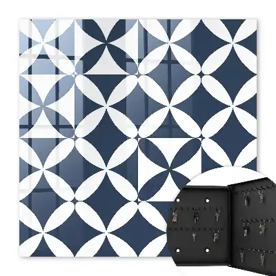 Geometrische wanddecoratie met contrasterend design