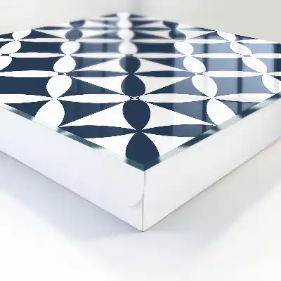 Geometrische wanddecoratie met contrasterend design