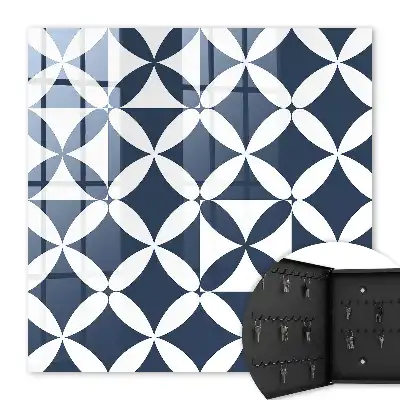 Geometrische wanddecoratie met contrasterend design