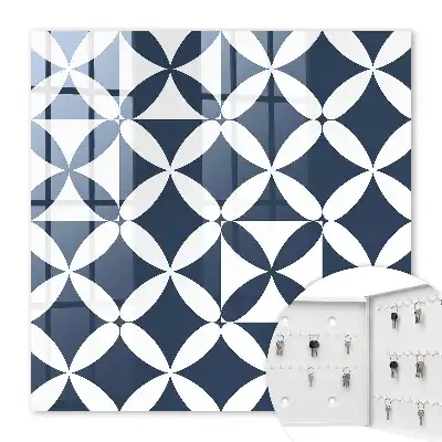 Geometrische wanddecoratie met contrasterend design