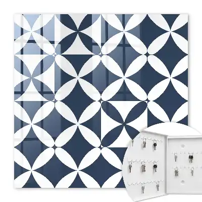 Geometrische wanddecoratie met contrasterend design