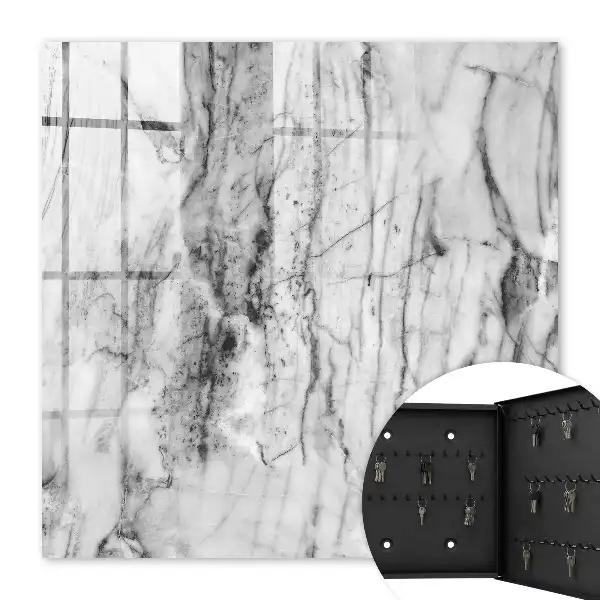 Marmerlook wanddecoratie met contrastrijk design