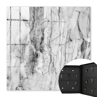 Marmerlook wanddecoratie met contrastrijk design