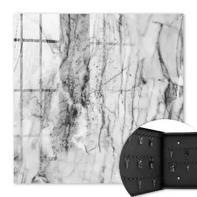 Marmerlook wanddecoratie met contrastrijk design