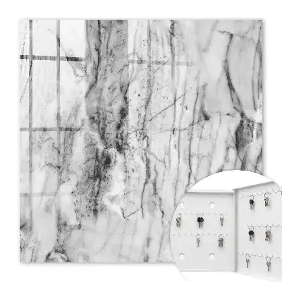 Marmerlook wanddecoratie met contrastrijk design