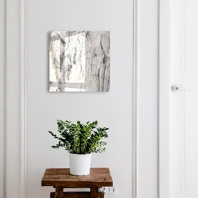 Marmerlook wanddecoratie met contrastrijk design