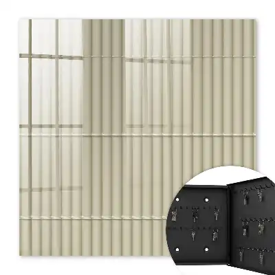 Beige gestreept behang