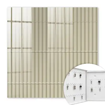 Beige gestreept behang