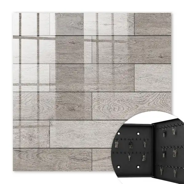 Grijze houten symmetrische compositie