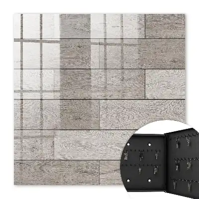 Grijze houten symmetrische compositie