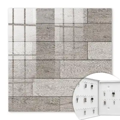 Grijze houten symmetrische compositie