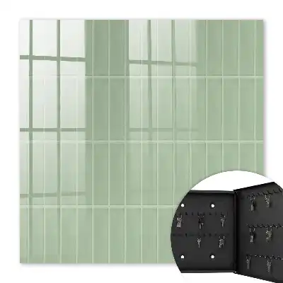 Minimalistisch groen geruit tafelkleed