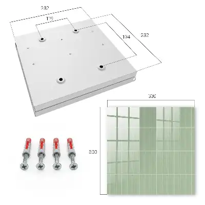 Minimalistisch groen geruit tafelkleed