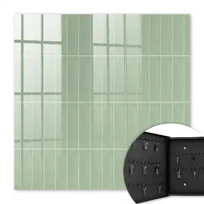 Minimalistisch groen geruit tafelkleed